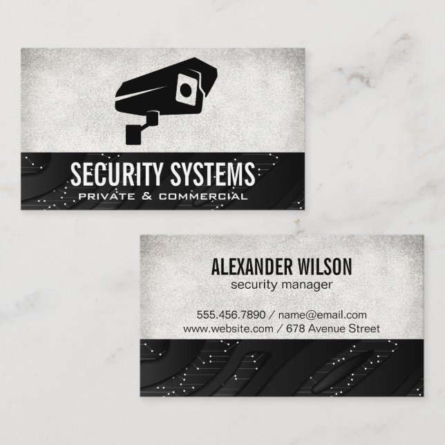 Security Camera | Tech Nodes Business Card (Front/Back)
