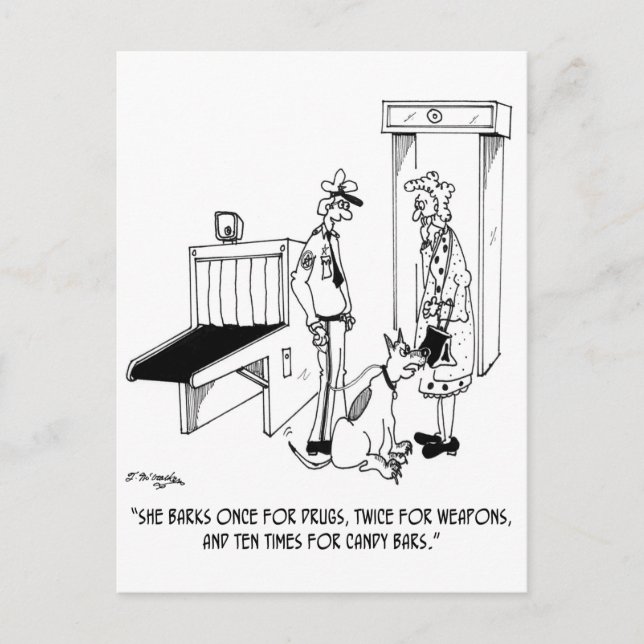 Security Cartoon 5589 Postcard (Front)