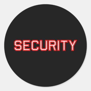 Security Classic Round Sticker