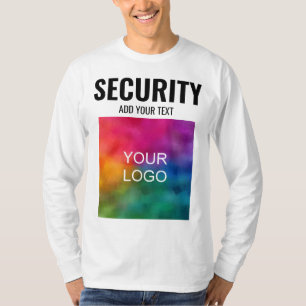 Security Double Sided Template Modern Mens T-Shirt
