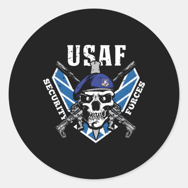 Security Forces Classic Round Sticker (Front)