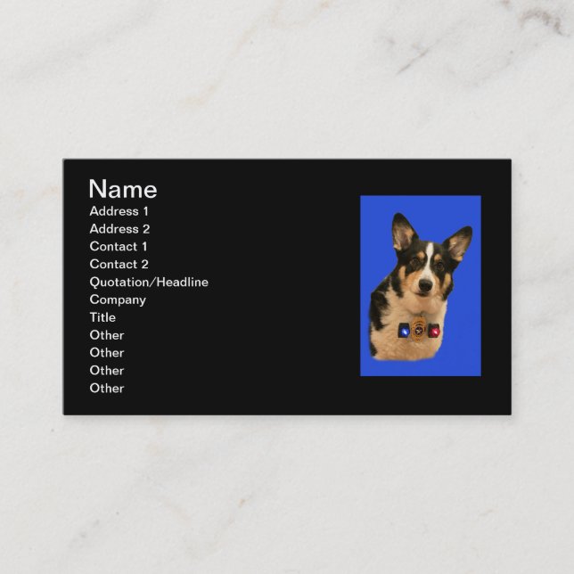 Security Guard Business Card (Front)