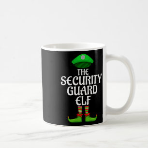 Security Guard Elf Matching Family Group Christmas Coffee Mug
