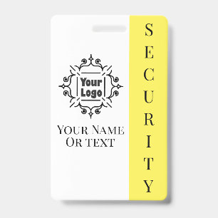 Security Guard Employee ID with Custom Logo Badge