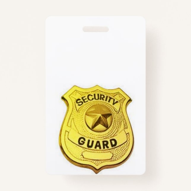 Security guard ID badge (Front)