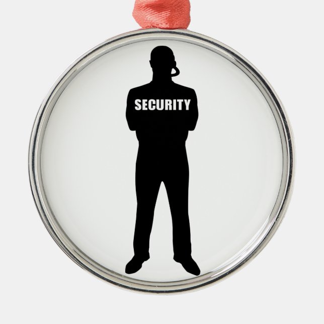 Security guard metal tree decoration (Front)