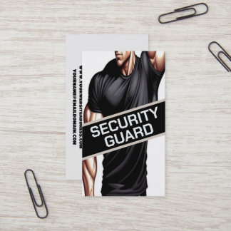 Security Guard Muscle Business Card