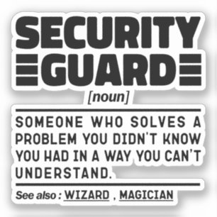 Security Guard Noun Night Watchman Cool Father