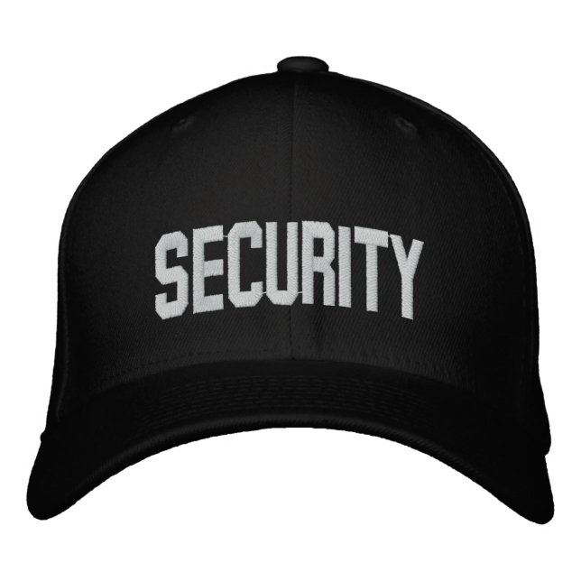 Security hat Baseball Cap (Front)