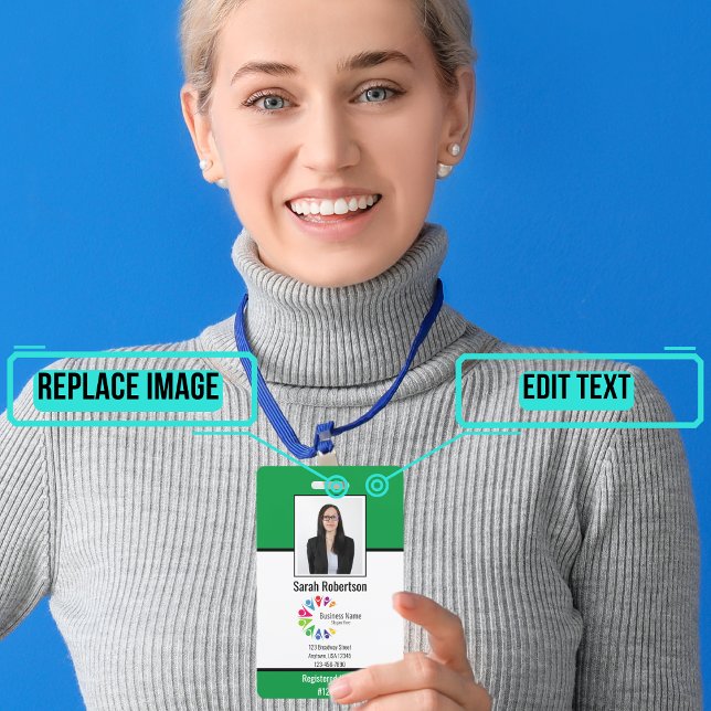 Security ID Employee Badge - Vertical (Please enjoy our custom badge.)