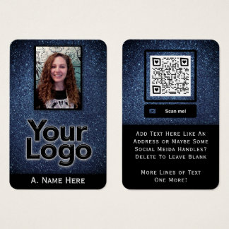 Security Law Enforcement Tech Pros Blue Glitter