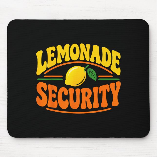 Security Lemonade Stand Crew Youth Lemonade Mouse Pad (Front)