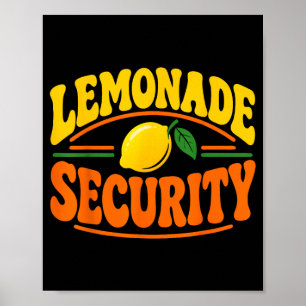 Security Lemonade Stand Crew Youth Lemonade Poster