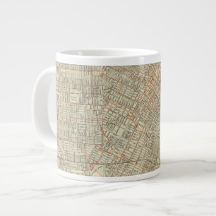 Security map and Street Railways in Los Angeles Large Coffee Mug