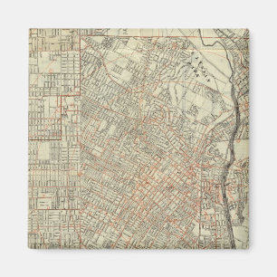 Security map and Street Railways in Los Angeles Magnet