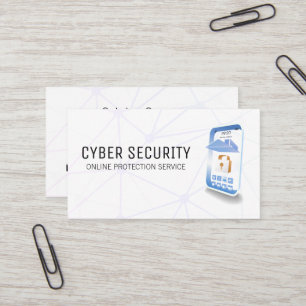 Security Mobile Tech Network Business Card