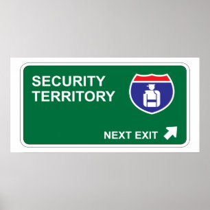 Security Next Exit Poster