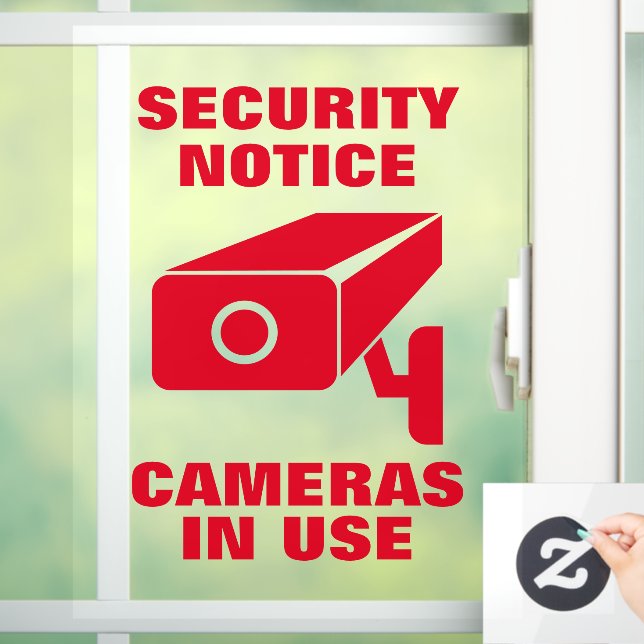 Security notice cameras in use general warning (Home)