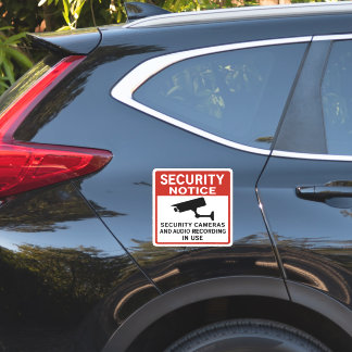 Security Notice Sign – Surveillance Cameras 