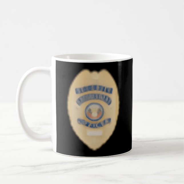 Security Officer Enforcet Badge Police Guards Unif Coffee Mug (Left)