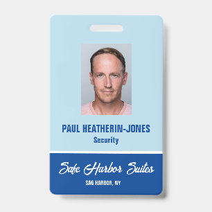 Security Photo I.D. Badge ID Badge