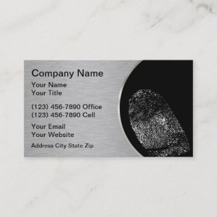 Security Protection Business Cards