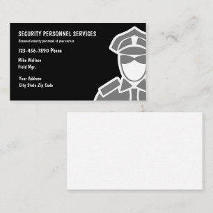 Security Services Business Cards