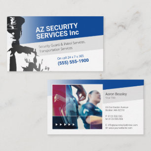 Security Services Private Police Business Card