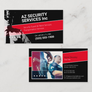 Security Services Private police Business Card