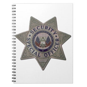 Security Special Officer Silver Notebook