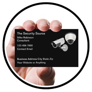 Security Surveillance Theme Business Cards