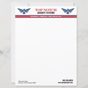 Security System Letterhead