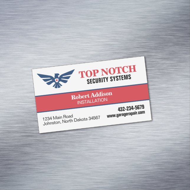 Security Systems Magnetic Business Card (In Situ)