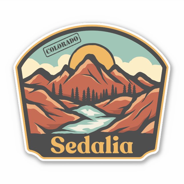 Sedalia, Colorado Sticker (Front)