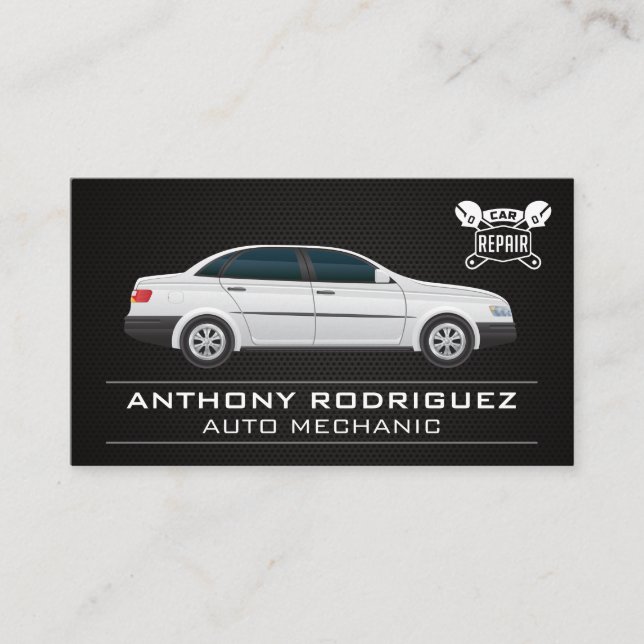 Sedan Car | Auto Repair | Mechanic Business Card (Front)