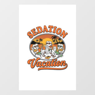 Sedation Vacation Retro Dental Humour Shirt Design