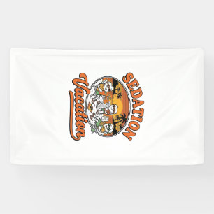 Sedation Vacation Retro Dental Humour Shirt Design Banner