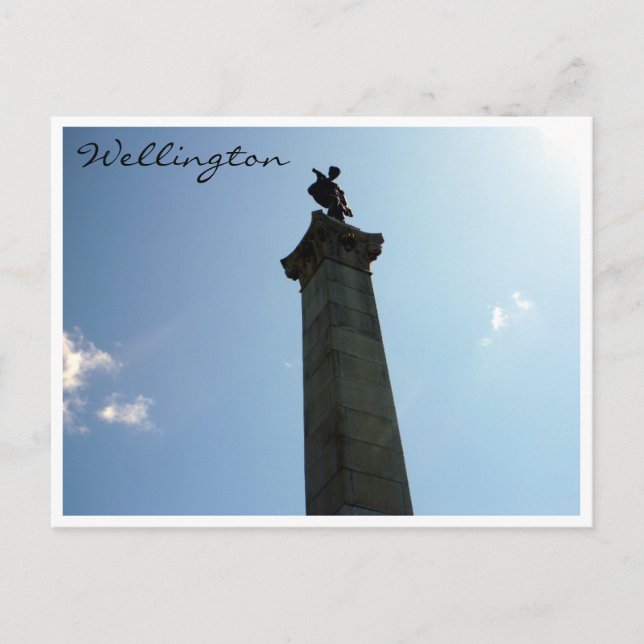 seddon monument wellington postcard (Front)