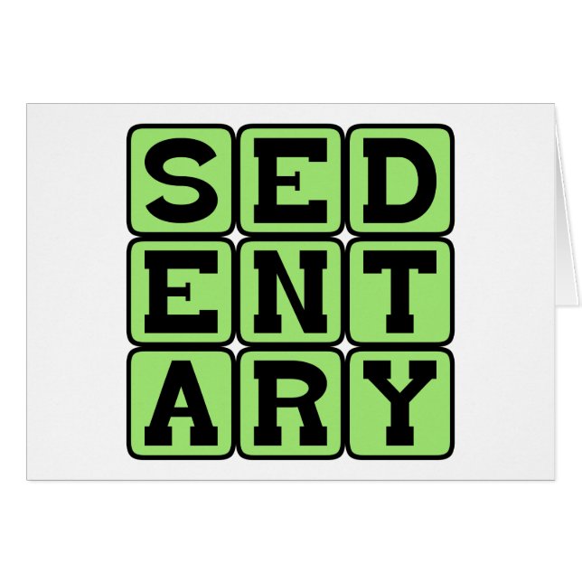 Sedentary, Lazy Lifestyle (Front Horizontal)