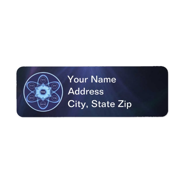 Seder Plate Return Address Label (Front)