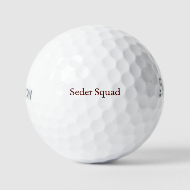 Seder Squad Golf Ball – Jewish Holiday Passover (Front)