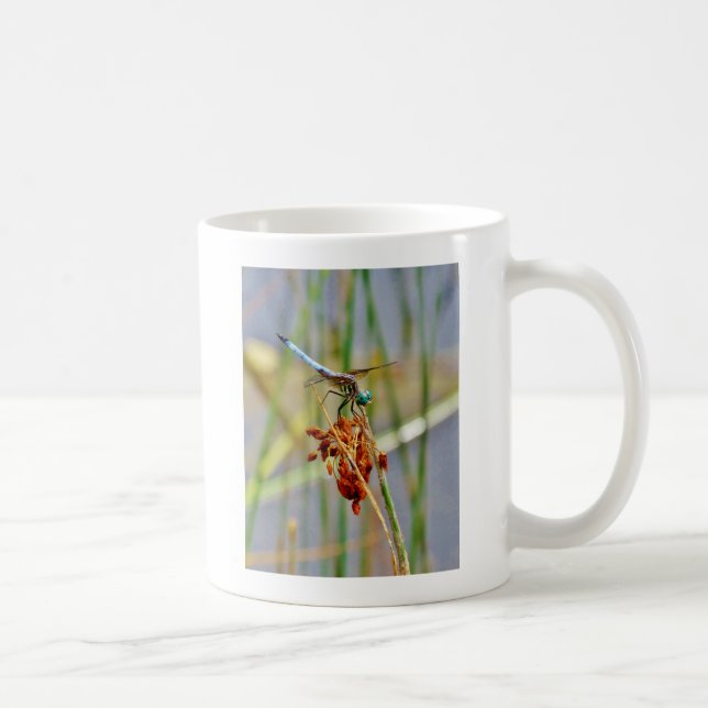 Sedge grass, and Dragonfly Coffee Mug (Right)