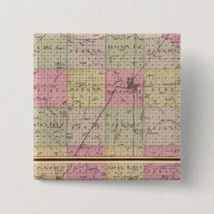 Sedgwick County, Conway and Belle Plaine, Kansas 15 Cm Square Badge
