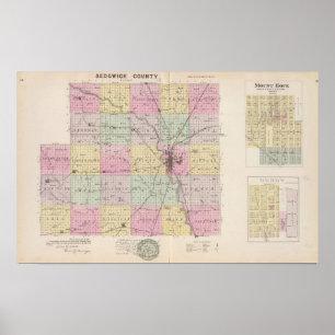 Sedgwick County, Mount Hope, and Derby, Kansas Poster