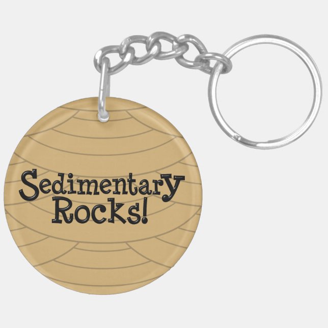 Sedimentary Rocks! Key Ring (Back Left)