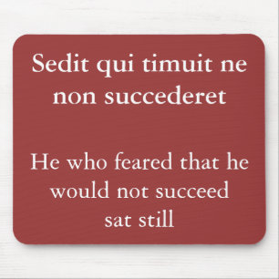 Sedit qui timuit mouse pad