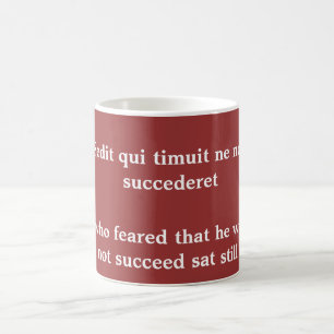 Sedit qui timuit ne non coffee mug