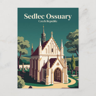 Sedlec Ossuary Czech Republic Postcard