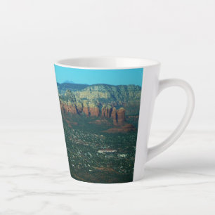 Sedona and Coffee Pot Rock from Above Latte Mug