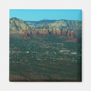 Sedona and Coffee Pot Rock from Above Magnet